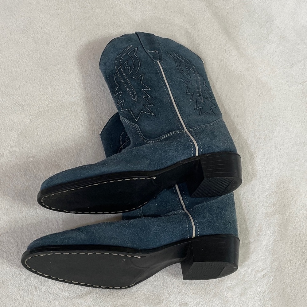 Blue Kids Cowboy Boots - Picture 3 of 5